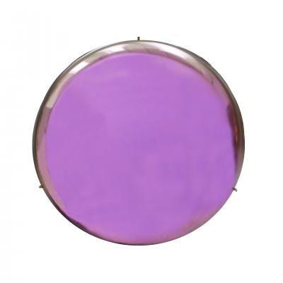 Contemporary Sculptural Pink Glass French Concavex Mirror