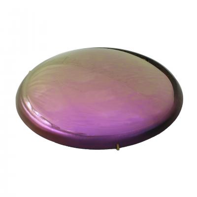 Contemporary Sculptural Pink Glass French Concavex Mirror