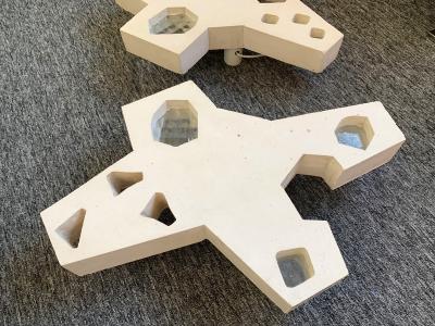 Contemporary Sculpture Plaster Glass Sconces by Atelier Meto France