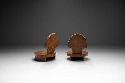 Contemporary Solid Wood Low Chairs Asia 21st century