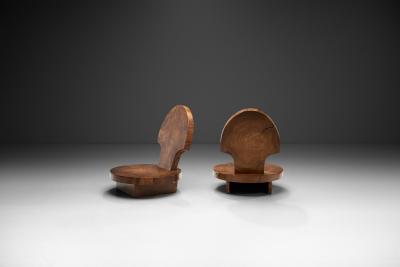 Contemporary Solid Wood Low Chairs Asia 21st century