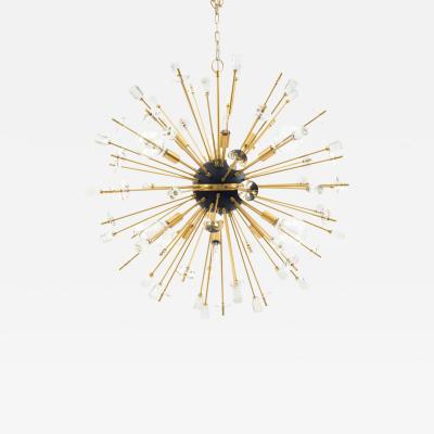 Contemporary Sputnik Chandeliers Comprised of Gilt Metal Rods