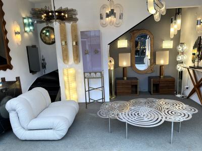 Contemporary Stainless Steel Spiral Coffee Table by Antonio Cagianelli Italy