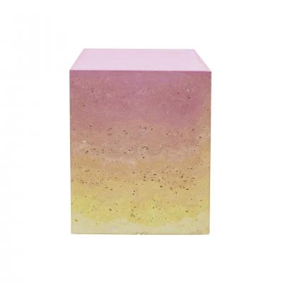 Contemporary Stuccoed Marble Spanish Side Table