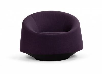 Contemporary Swiveling Purple Arm Chair