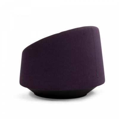 Contemporary Swiveling Purple Arm Chair