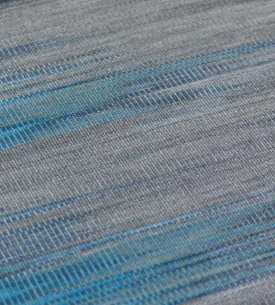 Contemporary Vegetable Dyed Wool Abstract Flatweave