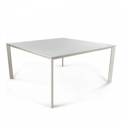 Contemporary White Metal Square Work Tables