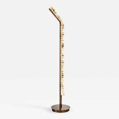 Contemporary White Quartz Floor Lamp