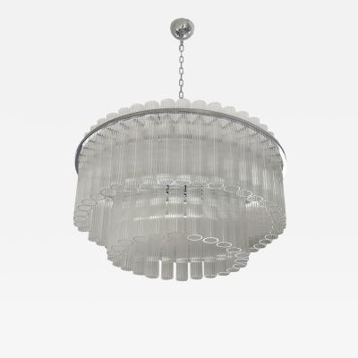Contempory Striped Cylinders Chandelier