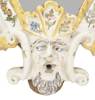 Continental 19th Cent Keystone Shaped Wall Mirror