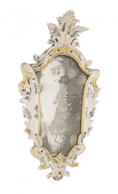 Continental 19th Cent Keystone Shaped Wall Mirror