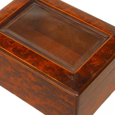 Continental Austrian Burl and Satinwood Box