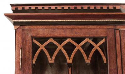 Continental Austrian Neo Classical Oak Bookcase