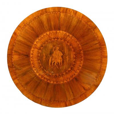 Continental Austrian Walnut Center Table
