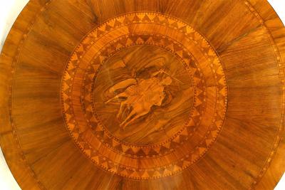 Continental Austrian Walnut Center Table
