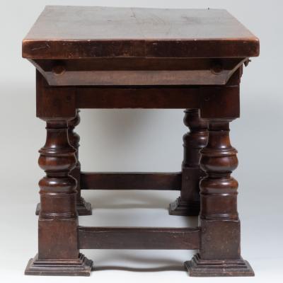 Continental Baroque Style Walnut Console Table