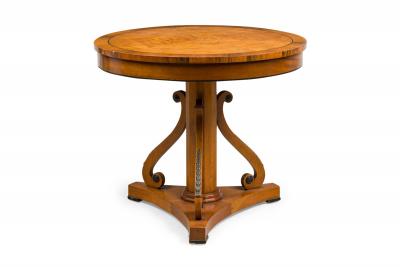 Continental Biedermeier Beige Center Table