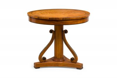 Continental Biedermeier Beige Center Table