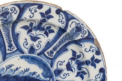 Continental Dutch Blue and White Hand Painted DIsplay Plate