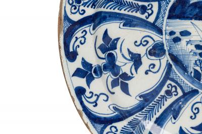 Continental Dutch Blue and White Hand Painted DIsplay Plate