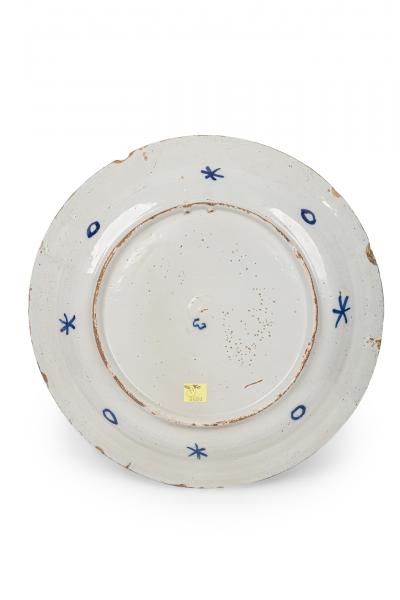 Continental Dutch Blue and White Hand Painted DIsplay Plate