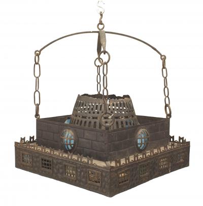 Continental German 1st qtr 20th Cent Wrought Iron Chandelier