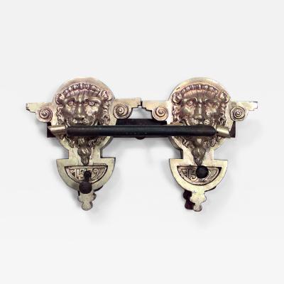 Continental German Bronze Lion Door Pull