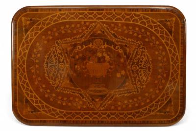 Continental German Inlaid Center Table