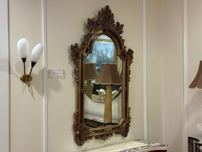 Continental Giltwood Arched Wall Mirrors USA 20th c 