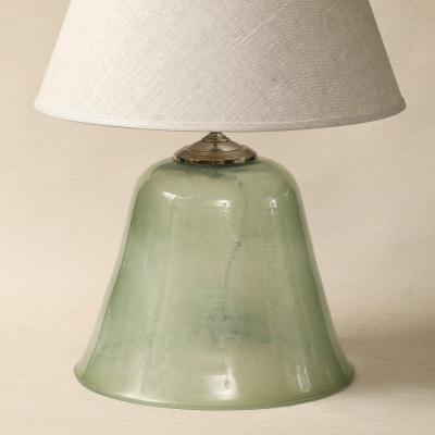 Converted Cloche Table Lamp
