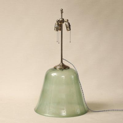 Converted Cloche Table Lamp