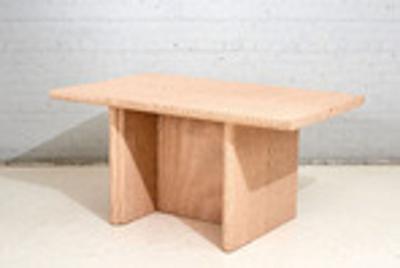 Convertible Grassclosth Console Dining Table 1970