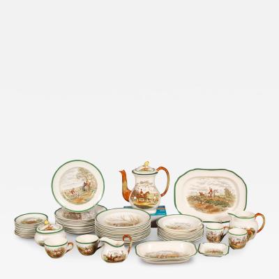 Copeland Spode Pottery Fox Hunt Lunch Service