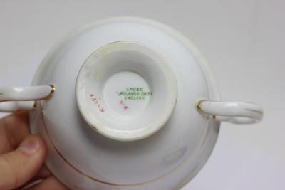 Copeland Spode Set of 8 Spode Copeland Consomm Bowls and Under Plates 1922 England