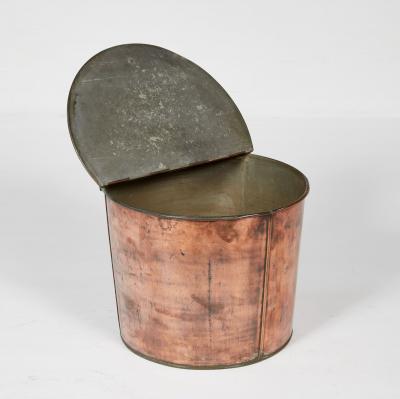 Copper Lidded Kindling Bin