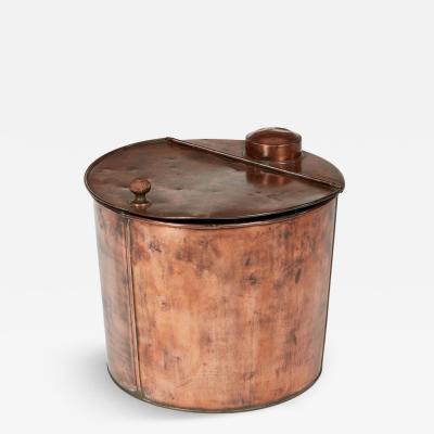 Copper Lidded Kindling Bin