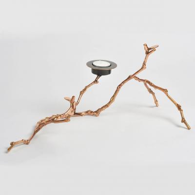 Copper Magnolia Candle Holder