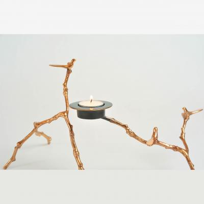 Copper Magnolia Candle Holder