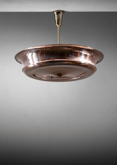 Copper and brass pendant