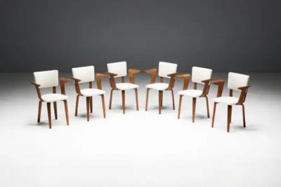 Cor Alons Dining Chairs by Cor Alons for Gouda Den Boer Netherlands 1950s