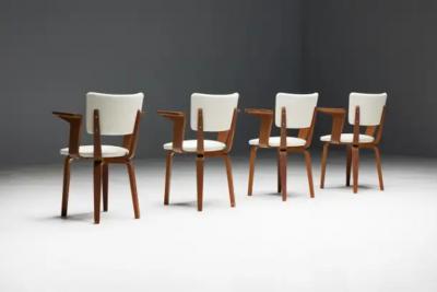 Cor Alons Dining Chairs by Cor Alons for Gouda Den Boer Netherlands 1950s