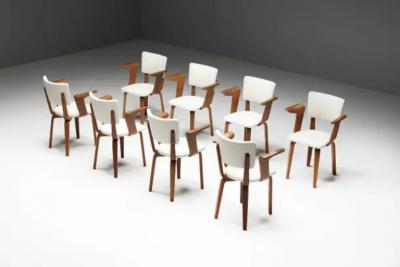 Cor Alons Dining Chairs by Cor Alons for Gouda Den Boer Netherlands 1950s