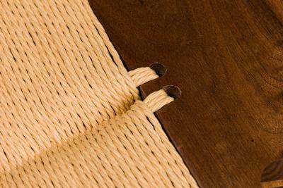 Corda Bench Footstool Natural Papercord 