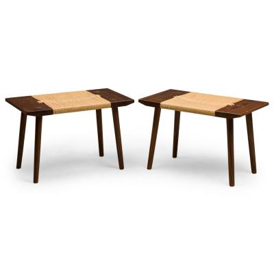 Corda Bench Footstool Natural Papercord 