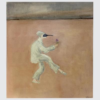 Corinne Tichadou COMEDIA DELL ARTE Oil painting by Corinne Tichadou