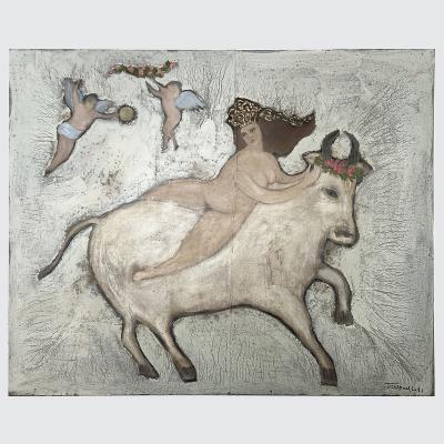 Corinne Tichadou EUROPE Europa and Zeus Oil painting by Corinne Tichadou