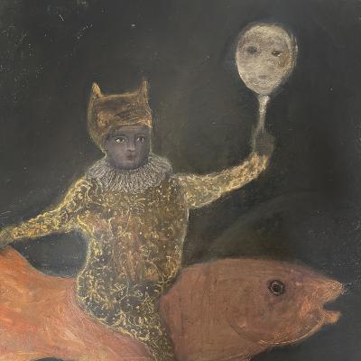 Corinne Tichadou LACROBATE The Acrobat Oil painting by Corinne Tichadou