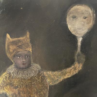 Corinne Tichadou LACROBATE The Acrobat Oil painting by Corinne Tichadou