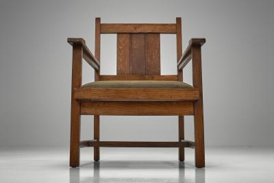 Cornelis van der Sluys Amsterdamse School Armchair by Cornelis van der Sluys The Netherlands ca 1920s